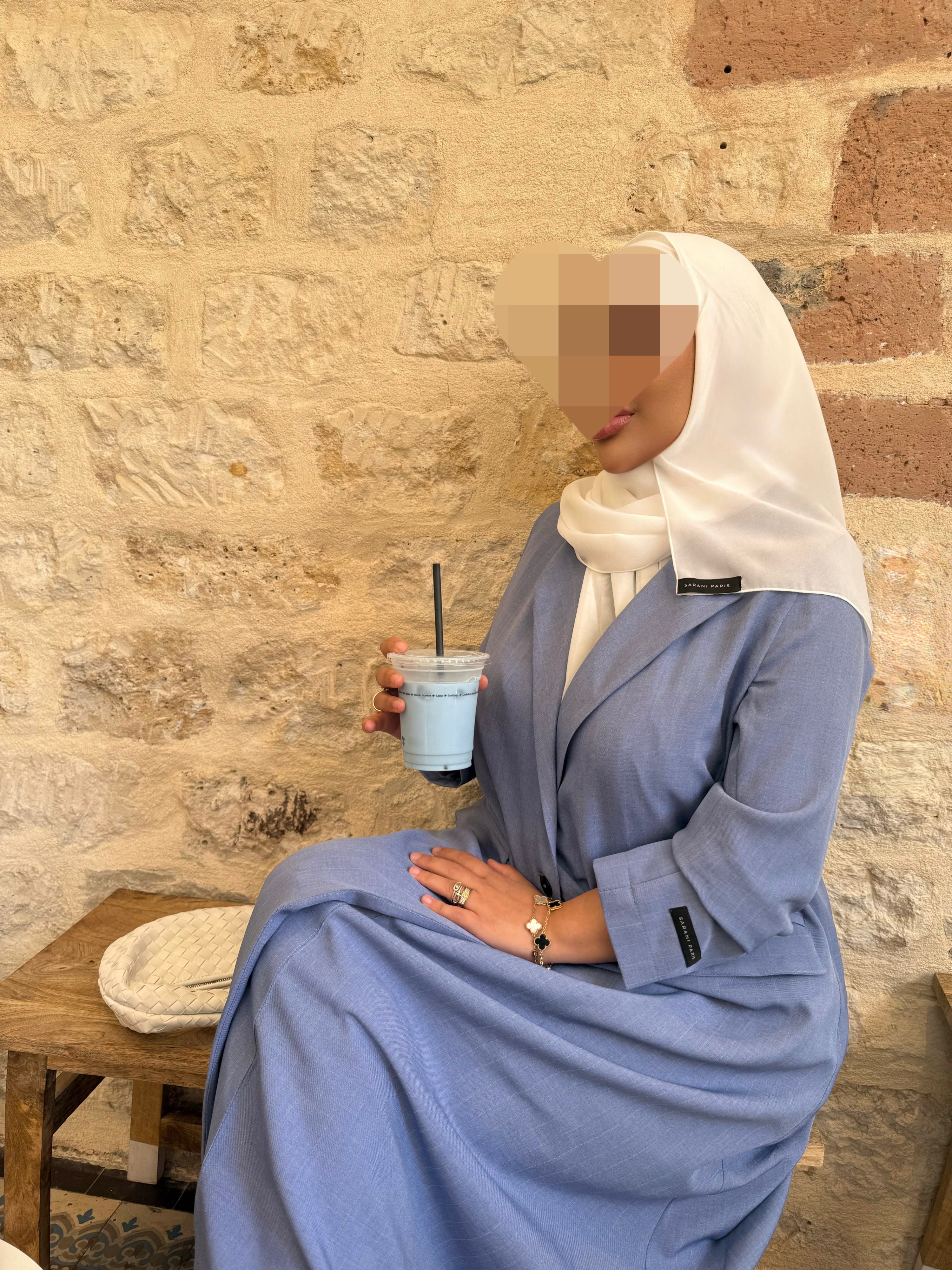 Abaya Blazer - Baby blue