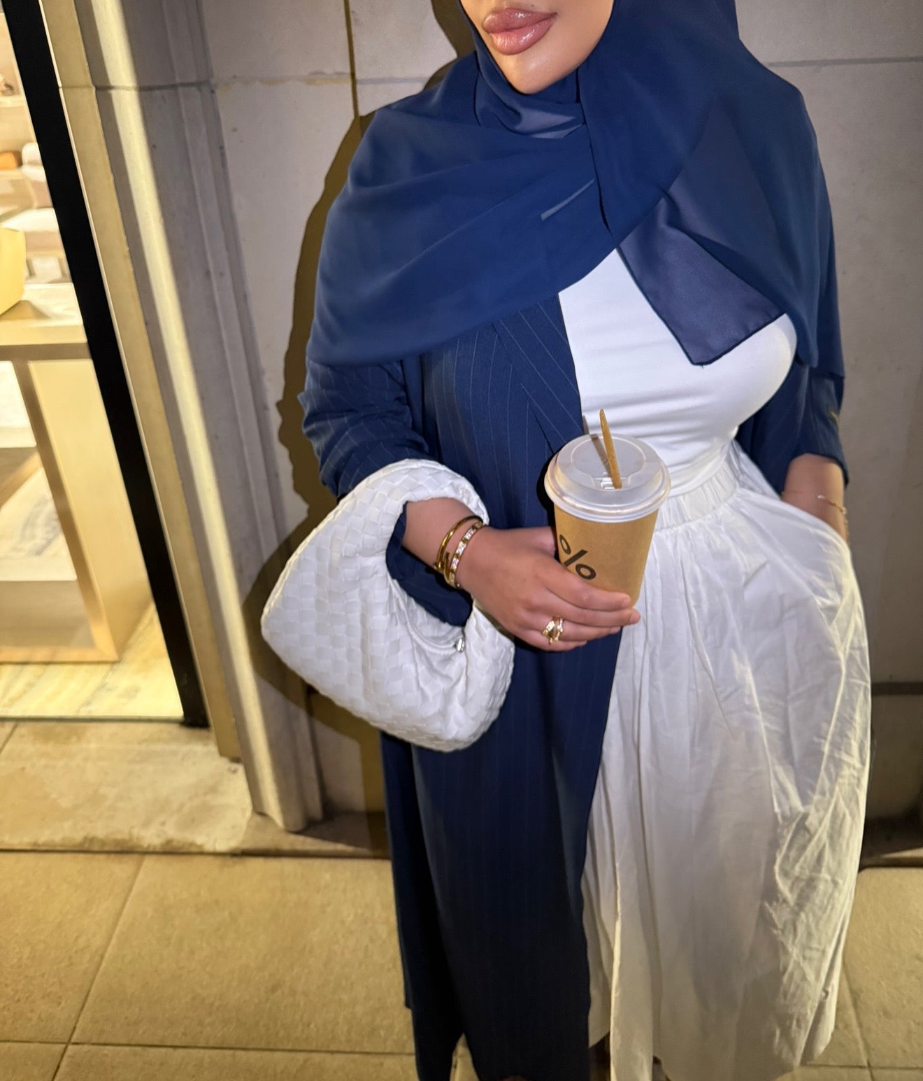 Abaya Blazer Navy Blue