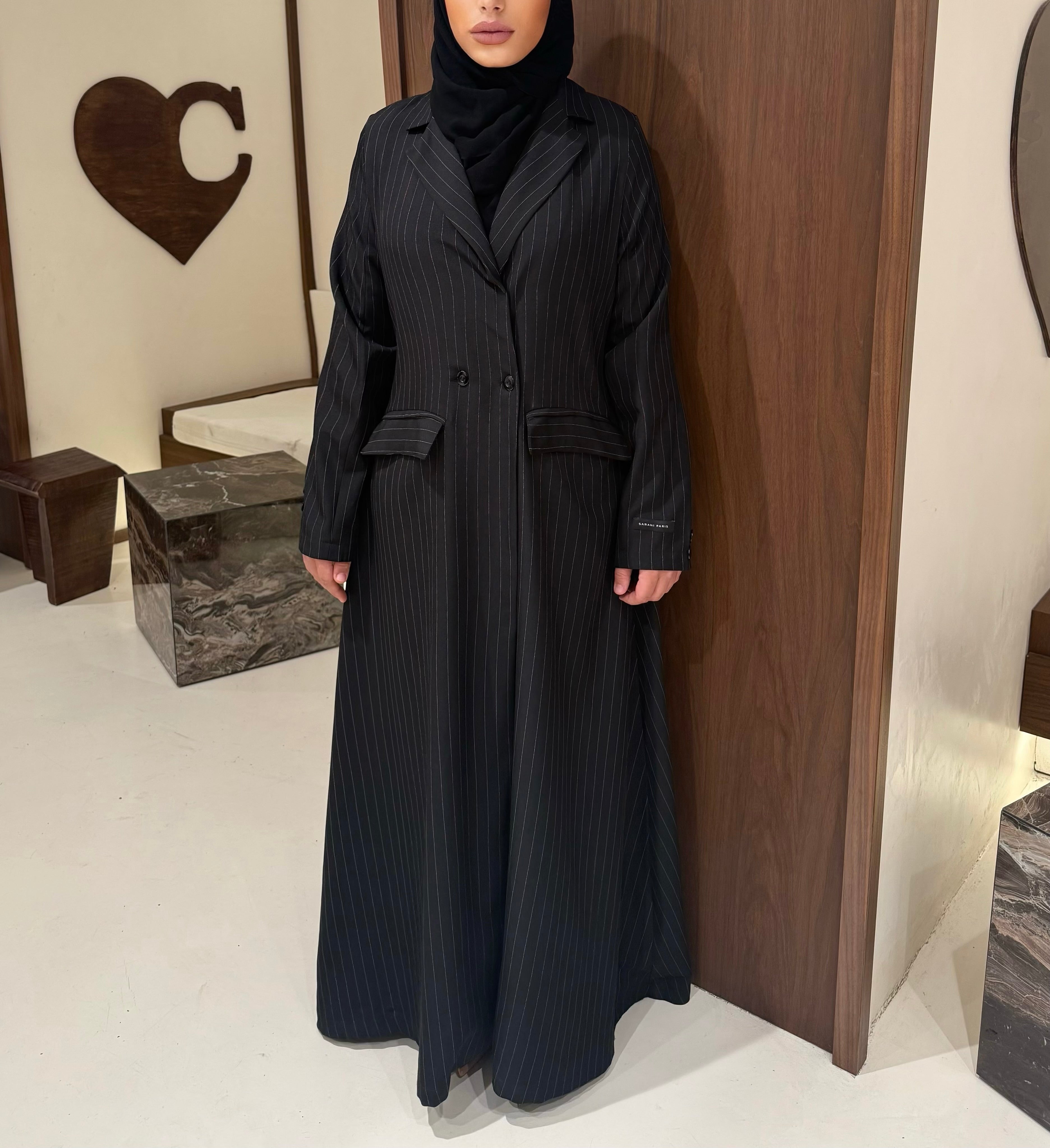 Abaya Blazer Black