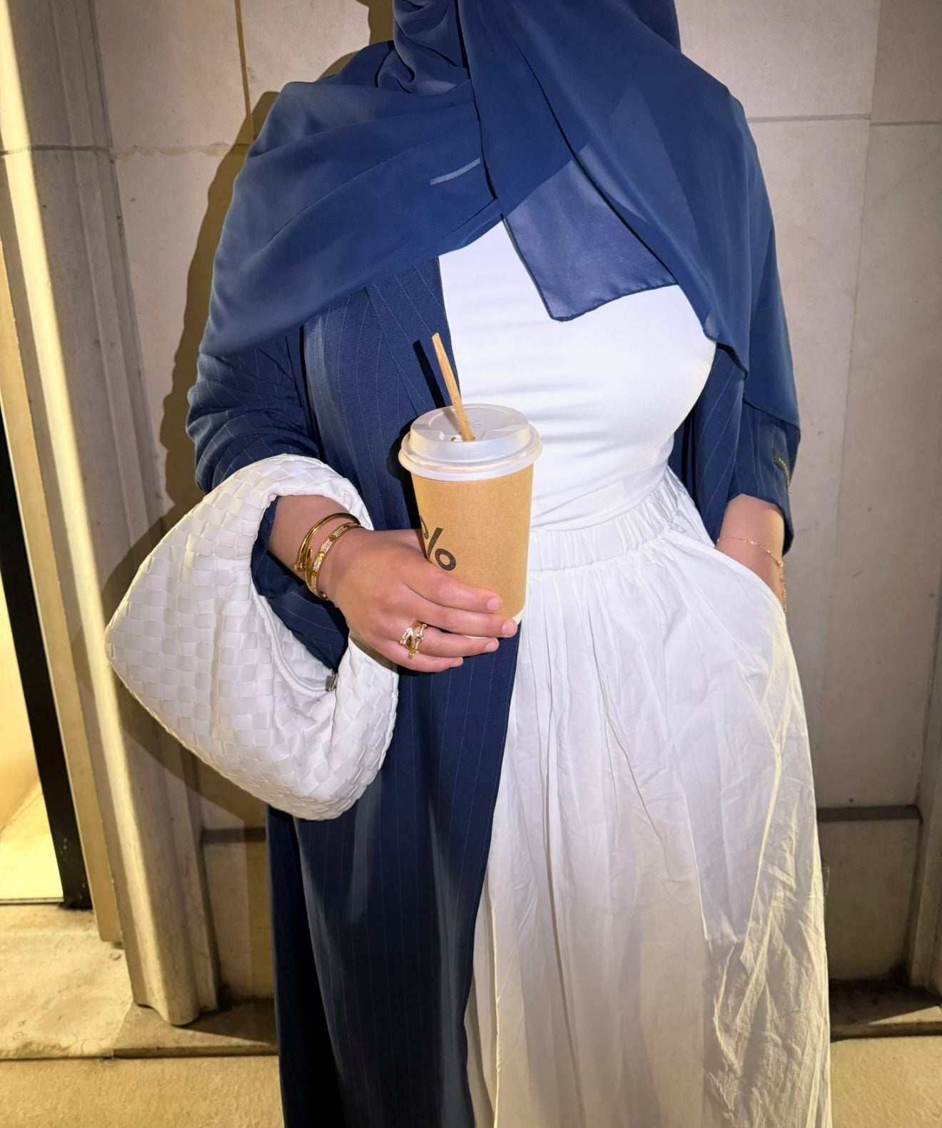 Abaya Blazer Navy Blue
