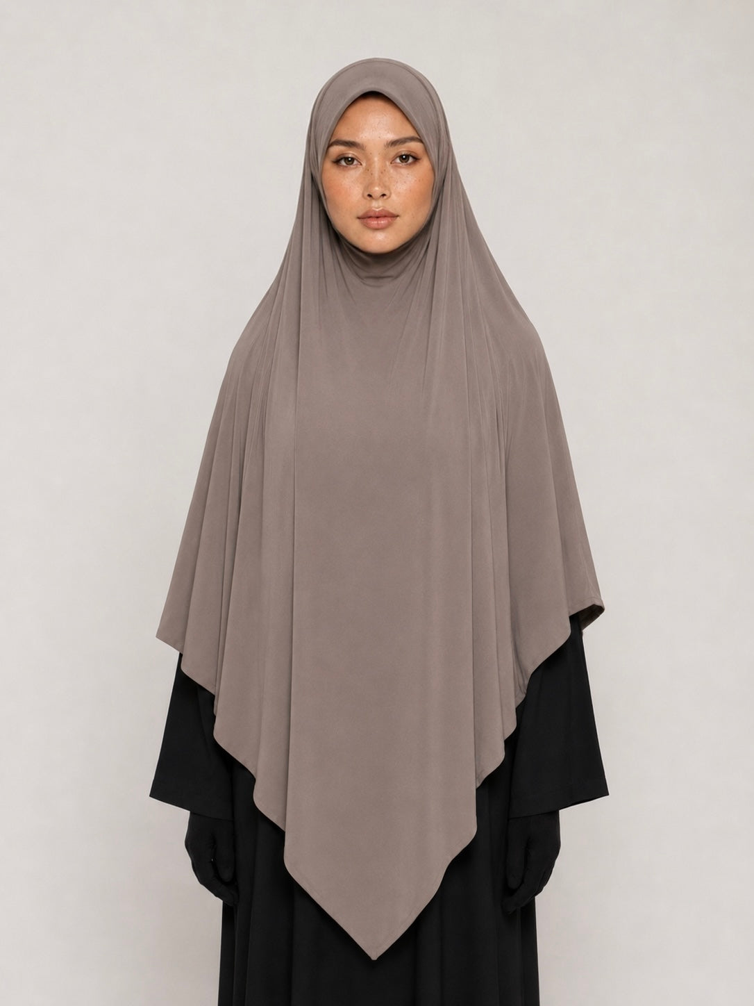 Khimar premium jersey - Etoupe