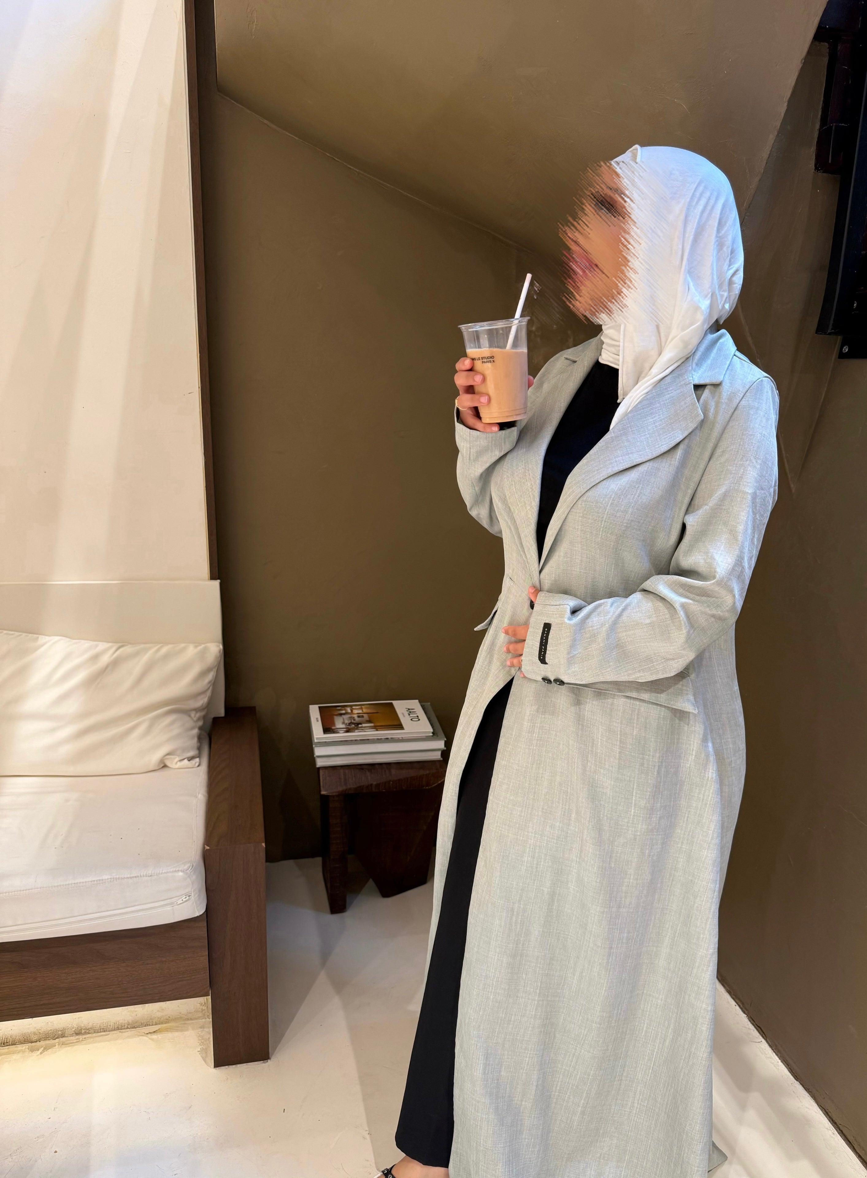 Abaya Blazer Light Gray