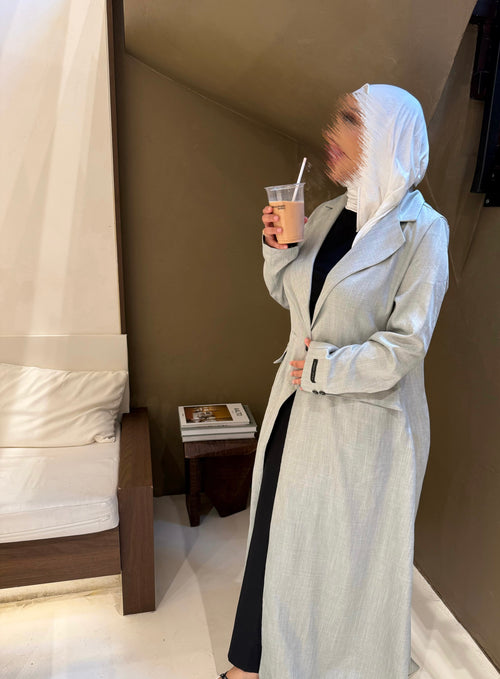 Abaya Blazer Light Gray