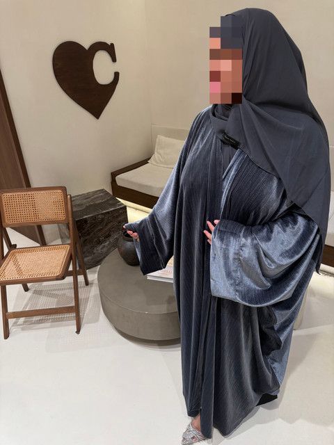 Abaya Layali Gris Acier