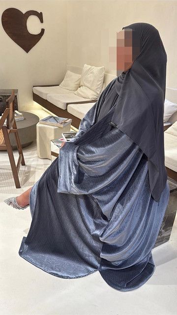 Abaya Layali Gris Acier