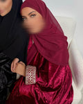 Abaya Omaniya Rouge Velvet Absolu