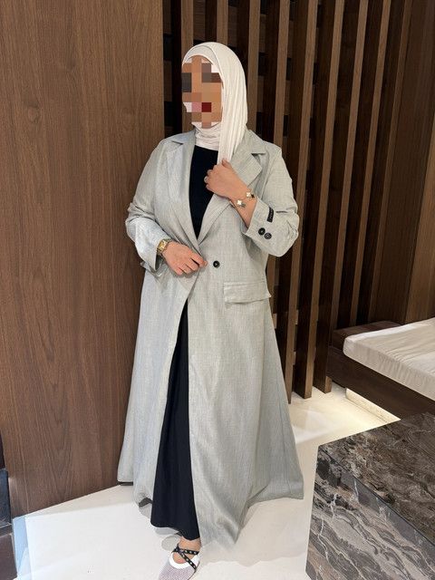 Abaya Blazer Gris Chiné