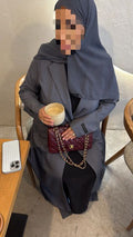 Abaya Blazer Gris Rayé